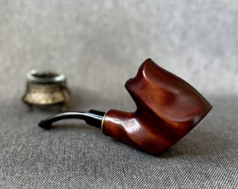 Handcrafted Pear Wood Tobacco Pipe: 9mm Filter