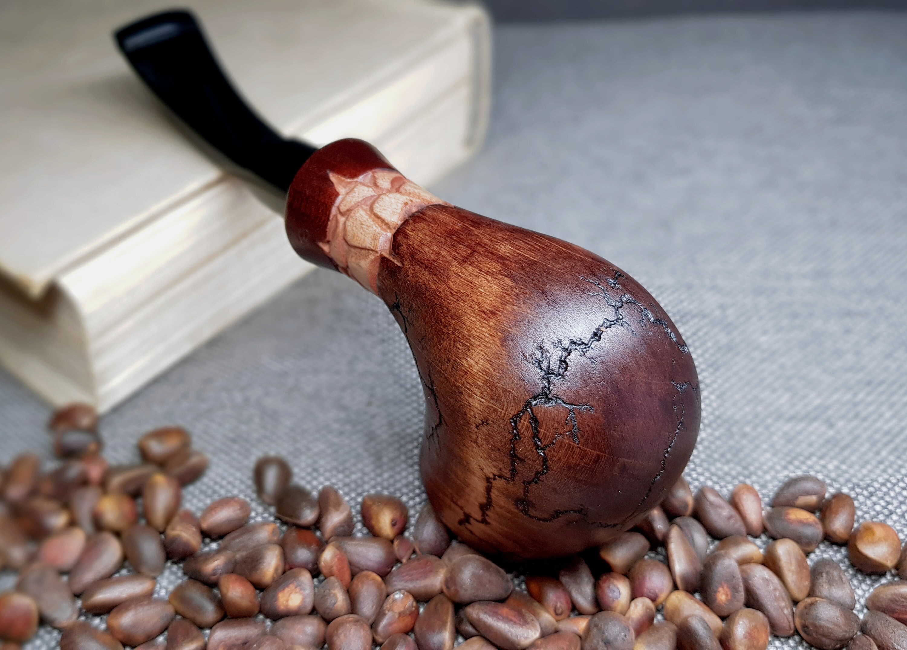Wood tobacco bowl Tobacco smoking pipe Gift carved pipe Etsy