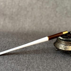 Wooden cigarette holder, long cigarette holder. Handmade 5.9&quot;/150mm, Fits slim cigarettes, hand carved cigarette holder