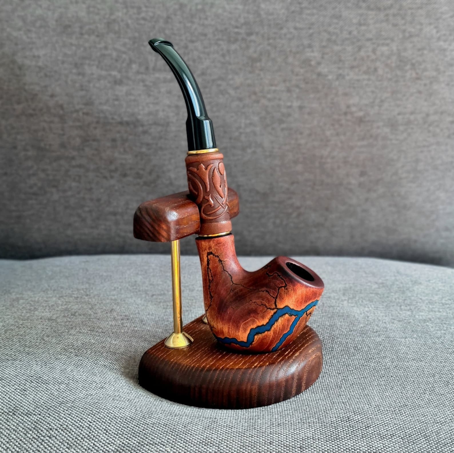 Holder for Tobacco Smoking Pipes Wood Pipe Stand Holder for Etsy