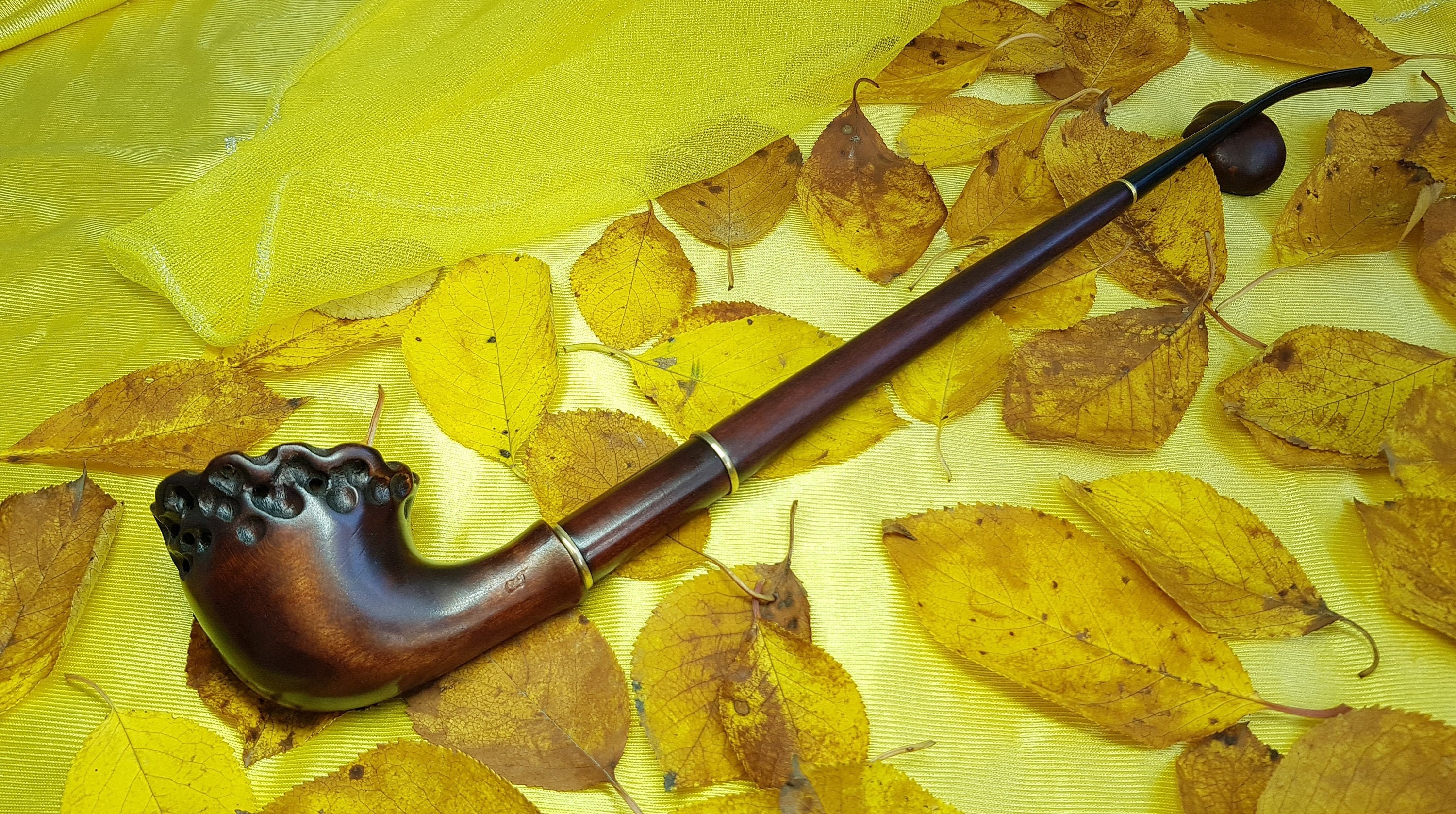 Extra Longs Smoking Pipe Wood tobacco pipe Churchwarden long Etsy