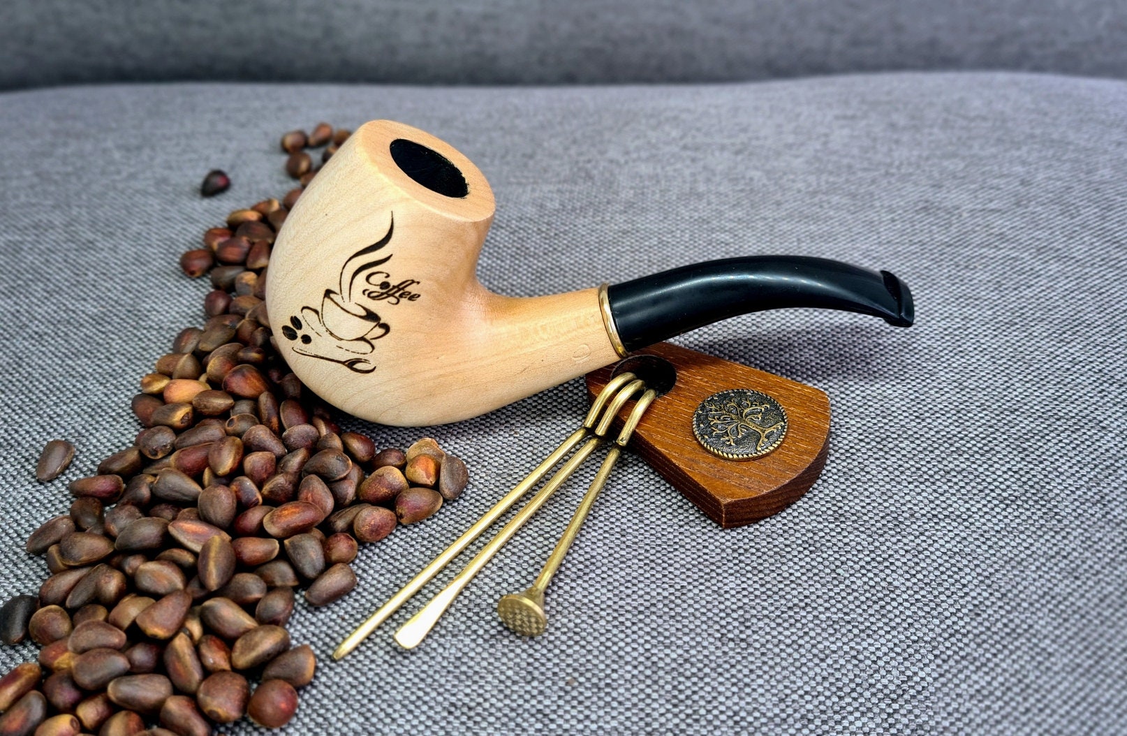 Tobacco smoking pipe Coffee Wood tobacco bowl Gift Etsy