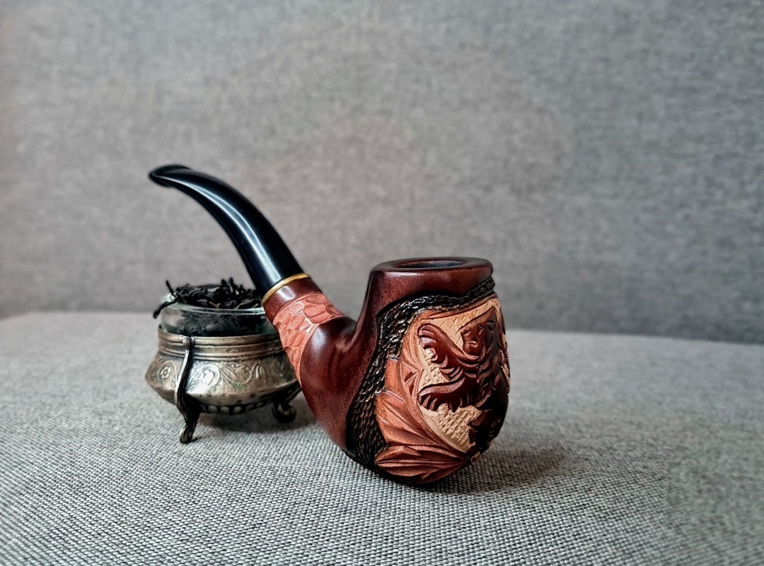 Liyeehao Pipa Da Fumo Di Tabacco, Pipa Da Fumo In Legno Che Imita - Foto 11