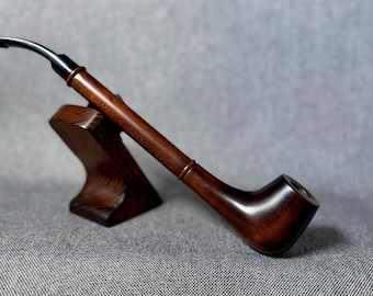 Pipa lunga da 10,2 cm, pipa in legno per tabacco, regalo di Natale per fumatori, regalo personalizzato per uomo