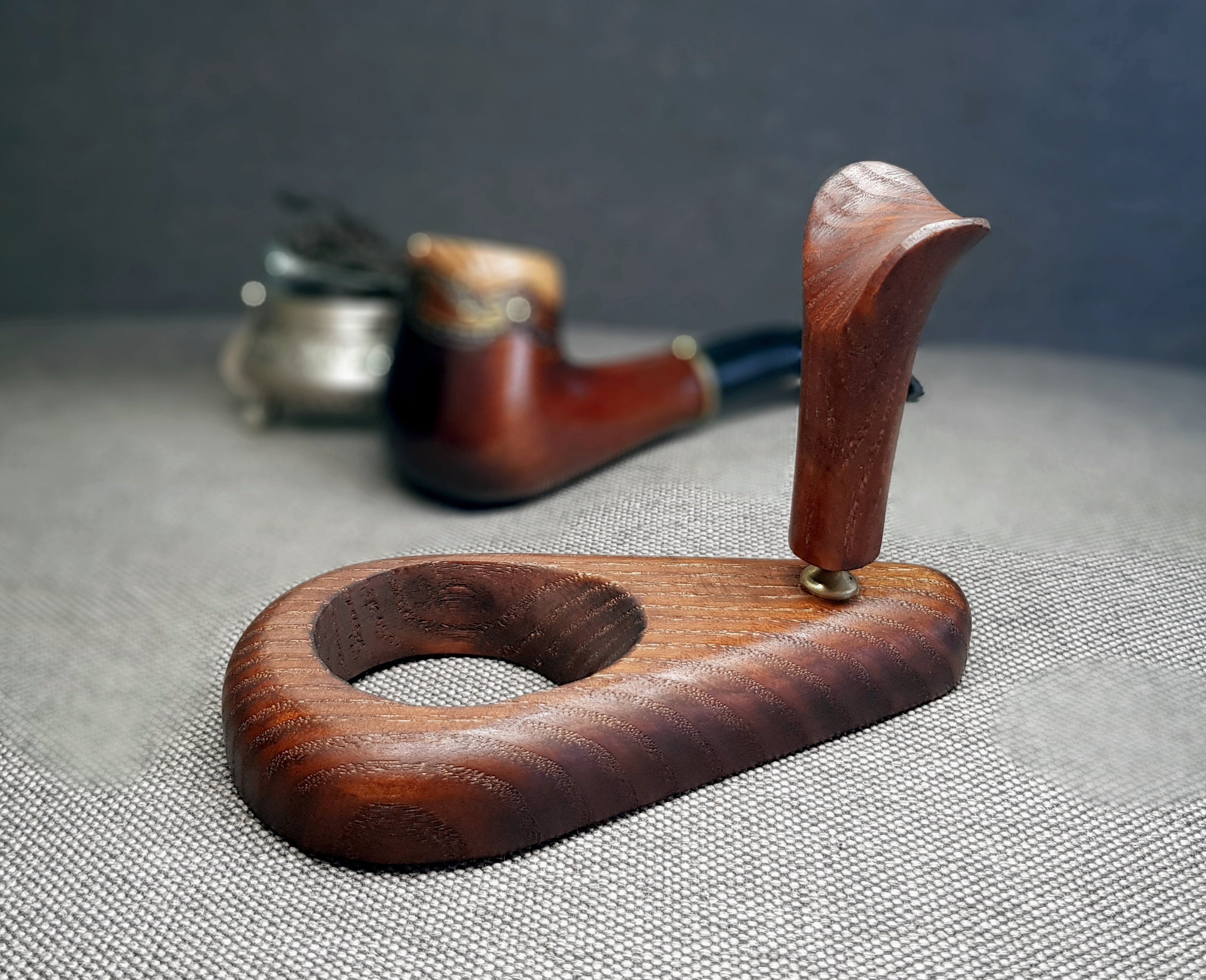 Wooden Pipe Stand Holder for Smoking Pipes Stand Rack Holder for Pipe  Christmas Gift