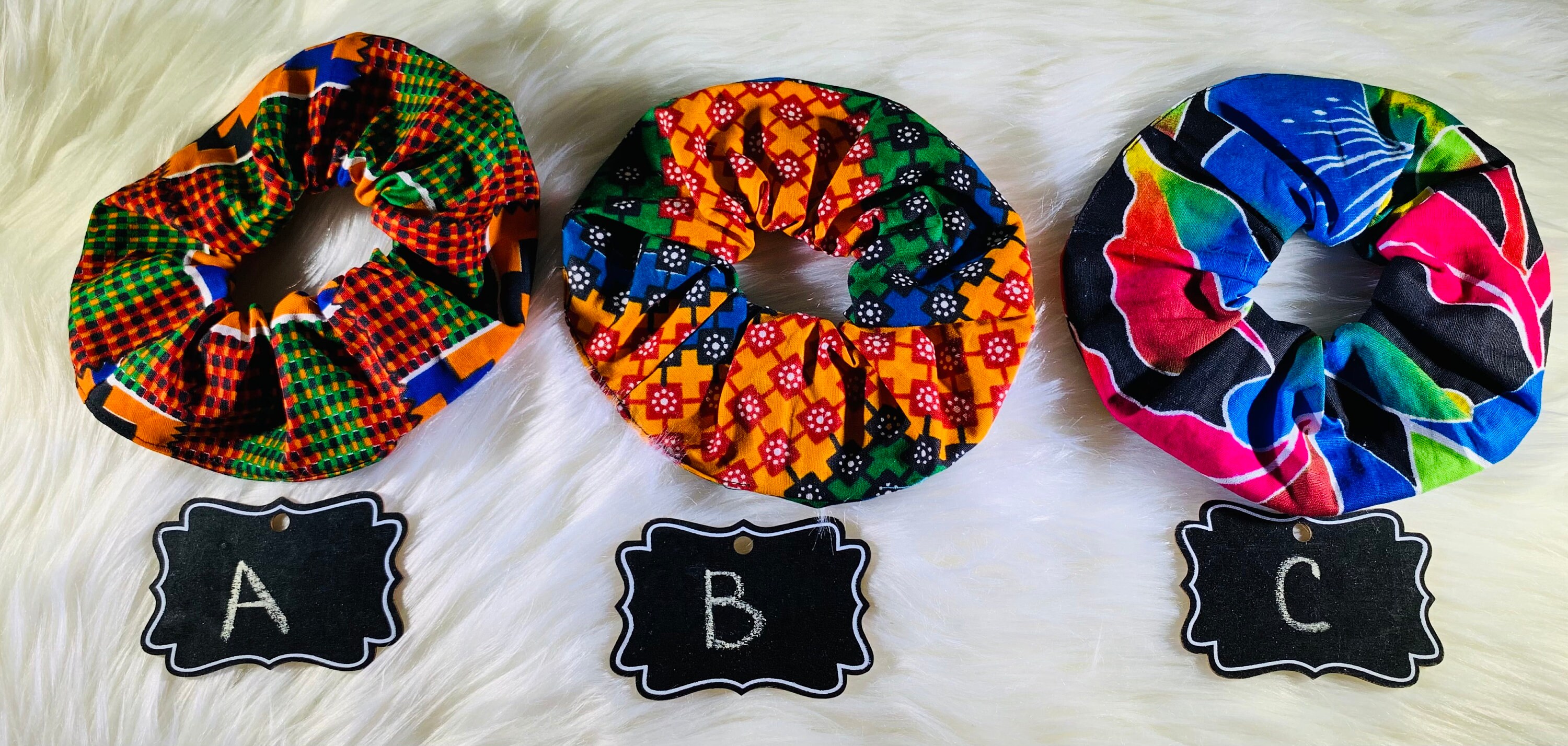 Bundle of 5 Handmade Ankara XL Scrunchie Ankara Scrunchie - Etsy main image 3