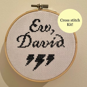 Schitt’s Creek inspired cross stitch kit