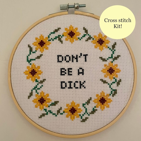 Cross Stitch Kit, Funny Cross Stitch, Cross Stitch Kit Beginner