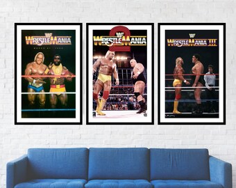 HULK HOGAN Poster Pro Wrestling WWE WWF WCW Wall Print 24/" x 30/" inch 2
