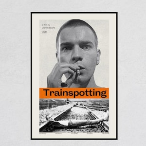 TRAINSPOTTING - Retro Movie Print | Modern Vintage | Mid Century Modern | Minimalist | Movie Art | Movie Poster