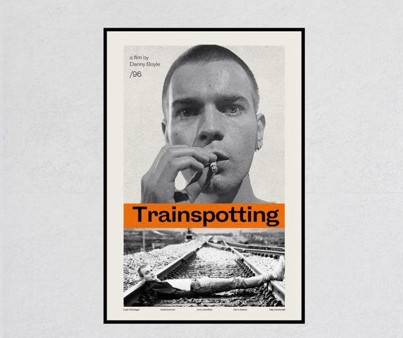 Trainspotting Movie Poster: Retro Art Print (12x18 Inches) - Etsy