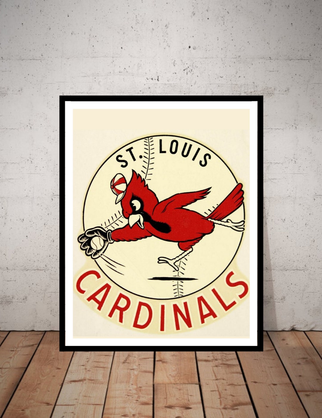 St Louis Cardinals 1953 Program Poster #1, Vintage Memorabilia, Unique Gift
