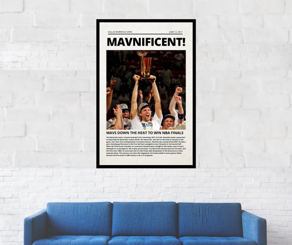 2011 Dallas Mavericks 'mav-elous' NBA Champion Framed 