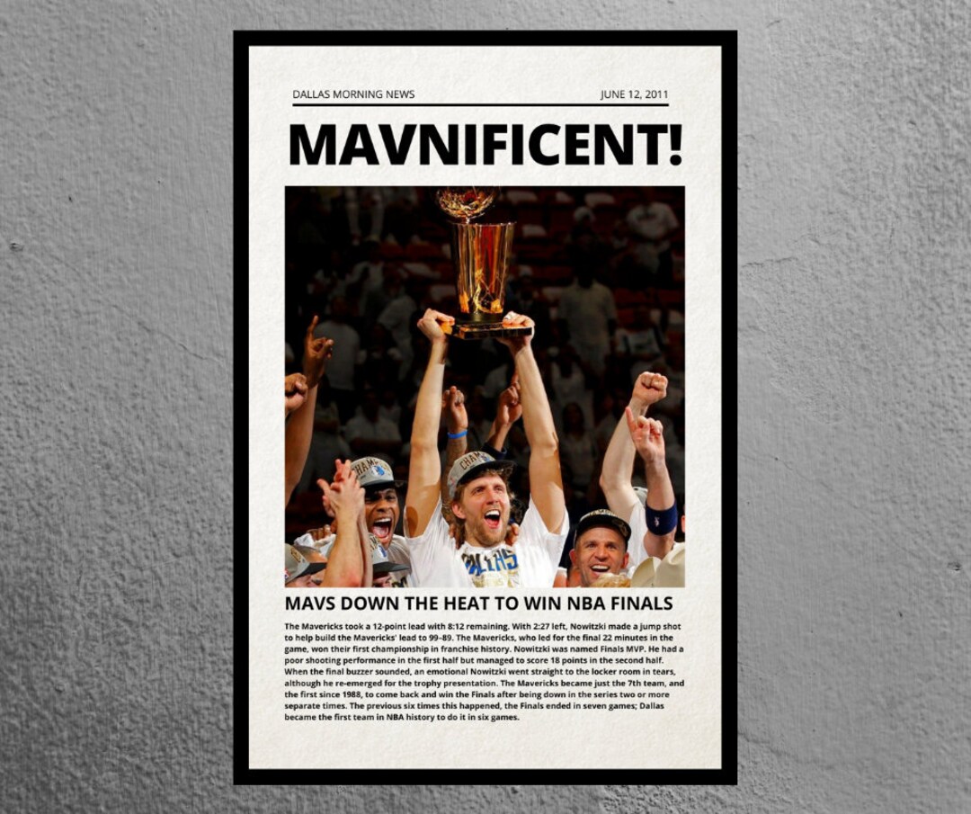 Dirk Nowitzki Signed Mavericks Replica 2011 NBA Champions Larry