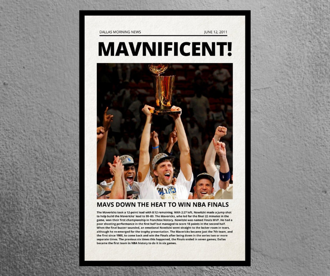 Dallas Mavericks Celebration 2011 NBA Champions Commemorative Poster –  Sports Poster Warehouse