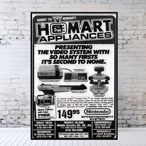 Vintage Video Game Ad - Video Game Poster - Game Room - Retro Gaming - 80s - 90s