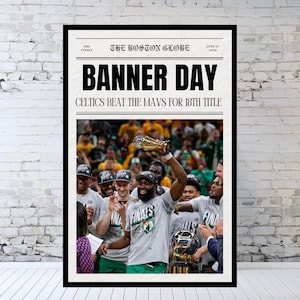 Boston Celtics Newspaper, 2024 NBA Finals Champions, Celtics win 18th Title