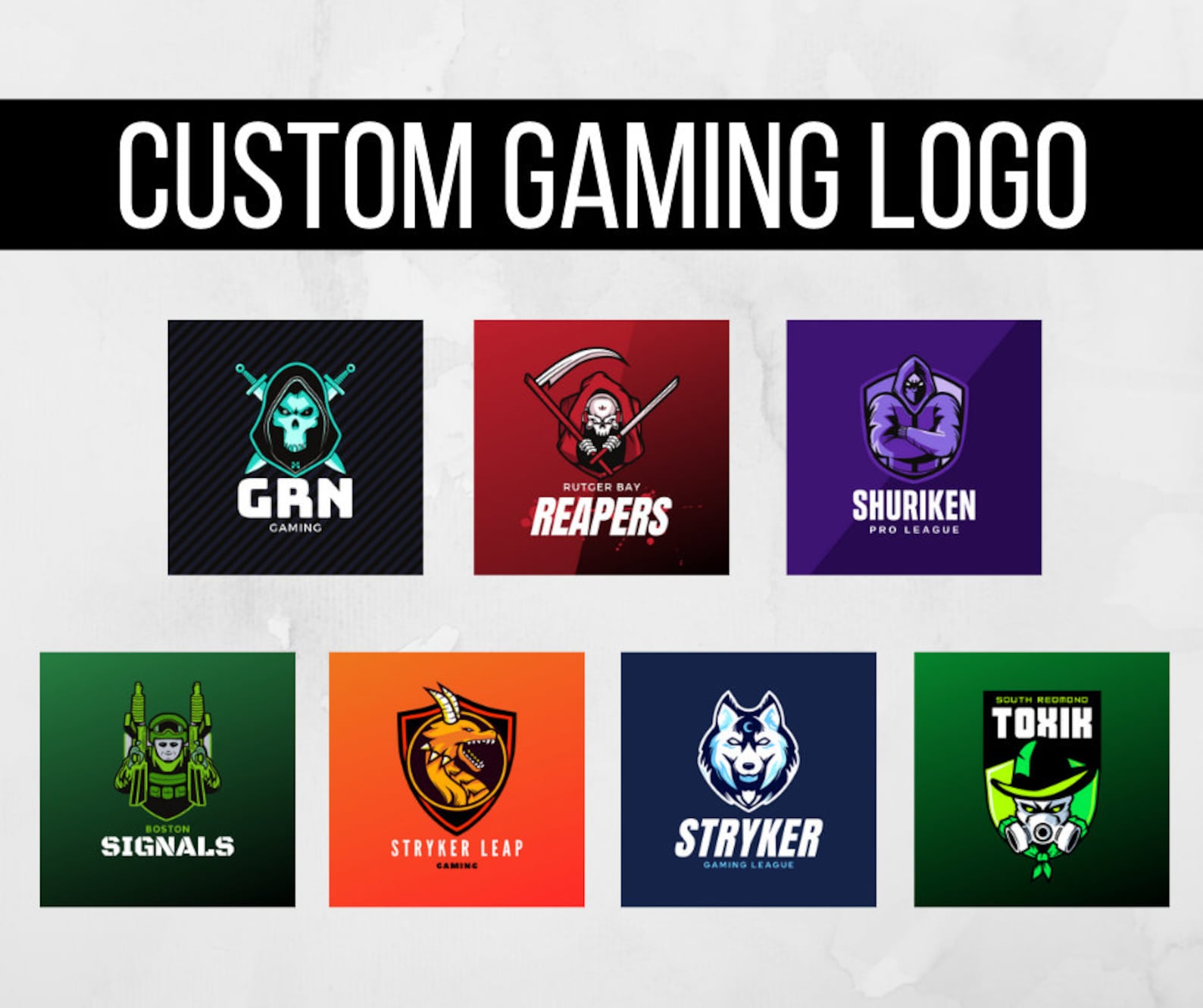 Custom Gaming Logo E-sports Logo Personalized Gaming Logo | Etsy