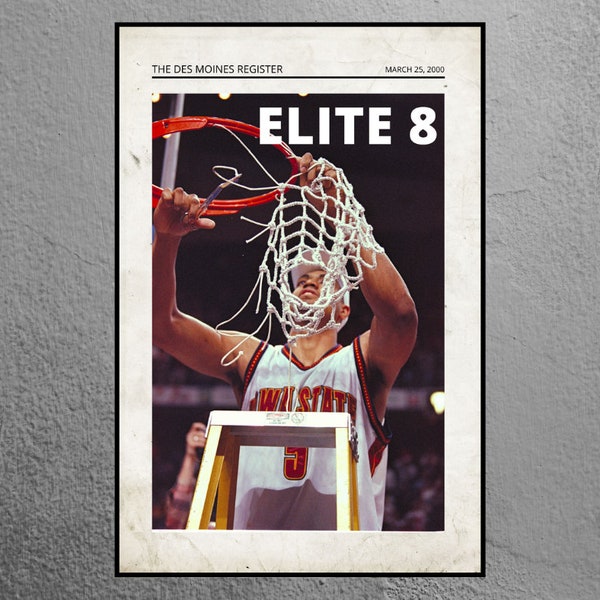 Iowa State Cyclones Newspaper, Elite 8, March Madness, ISU, Iowa St Basketball, 2000