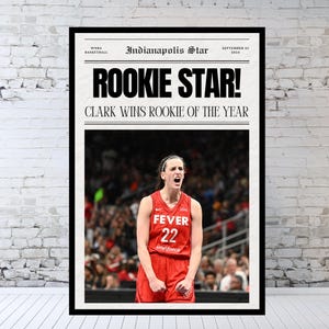 Caitlin Clark, Indiana Fever, Rookie of the Year!