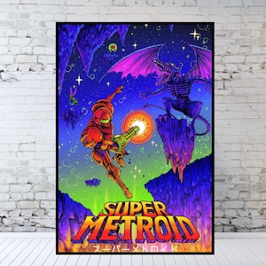 Super Metroid Poster Print: Retro Nintendo Art
