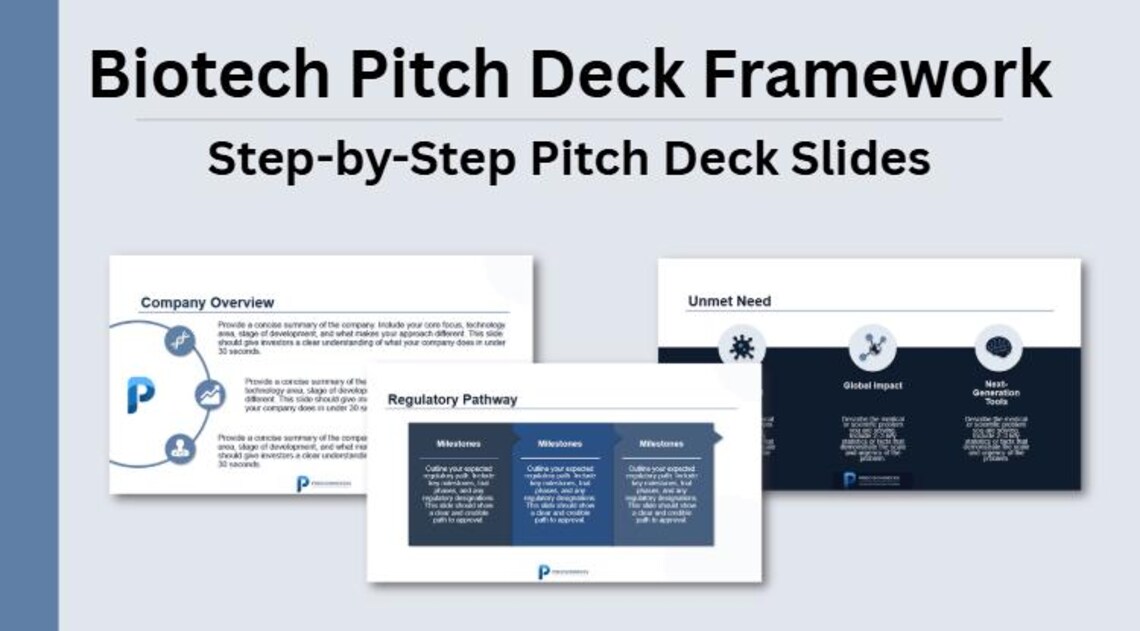 Biotech Investor Pitch Deck Framework | Step-by-step Corporate ...