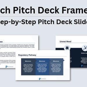 Marco de presentación para inversores de biotecnología / Plantilla de presentación corporativa paso a paso / PowerPoint