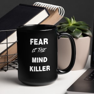 Fear is the Mind Killer Becher, Frank Herbert Dune, Bücherwurm Becher, Geschenk für Buchliebhaber, Freund Becher, Scifi Science Fiction Geschenk, Atreides Becher