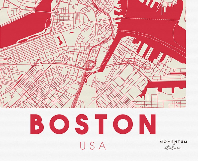 Boston Map Printable poster with - Il 794xN.2328876548 1jrl 