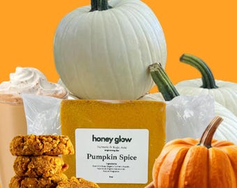 Turmeric & Kojic Soap Pumpkin Spice Scent, Kojic Soap, Turmeric Face and Body Soap, Kojic Face and Body Soap, 5 oz bar, Glowing Skin