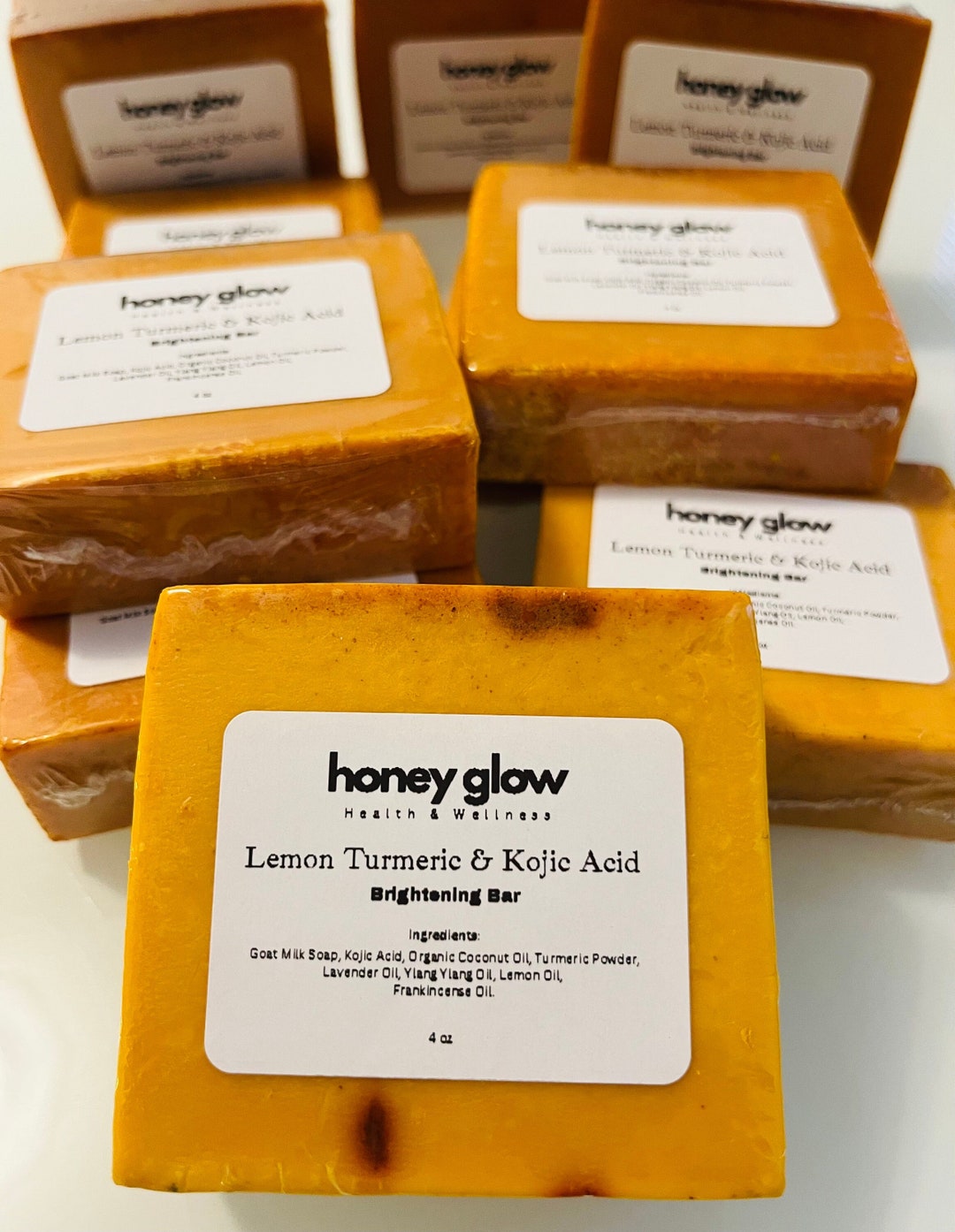 Kojic Turmeric Soap Bar, Kojic Soap, Turmeric Face and Body Soap, Kojic