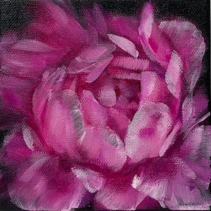 floral paintings, flower art, mini art, mini florals, original art, unique gifts, gifts for mom, gifts for her, gifts for friends, small art