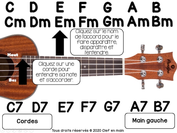 Interactive diagram Min Maj and 7