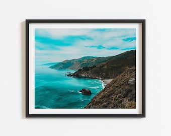 Cali Bliss | DIGITAL | California Coast Wall Art Print | The Big Sur | Pacific Coast Highway 1
