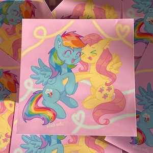 Rainbow Dash and Fluttershy Print