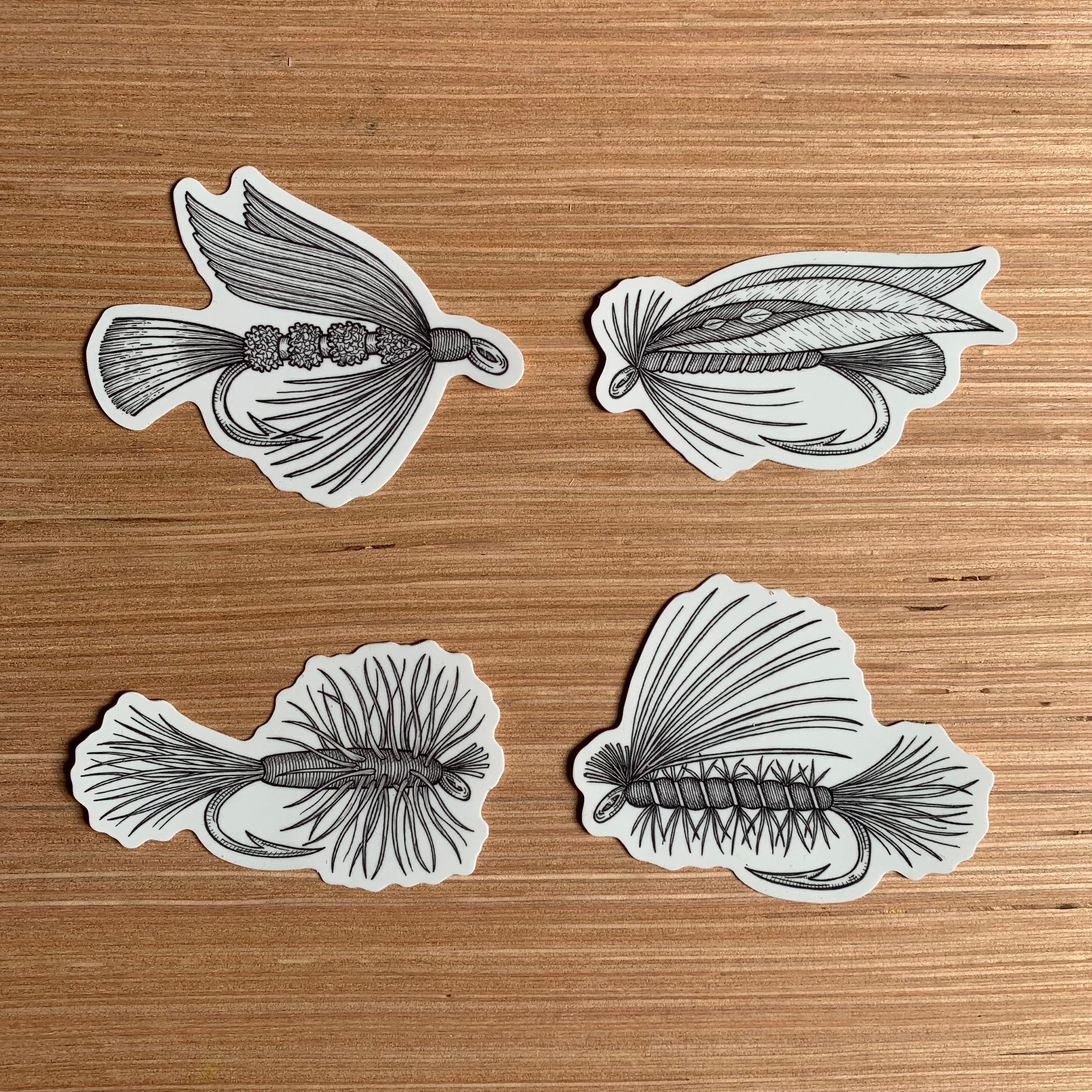 Fly Fishing Stickers -  UK