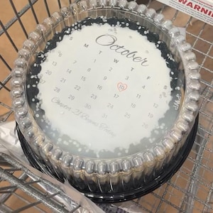 Calender Burn Cake Topper