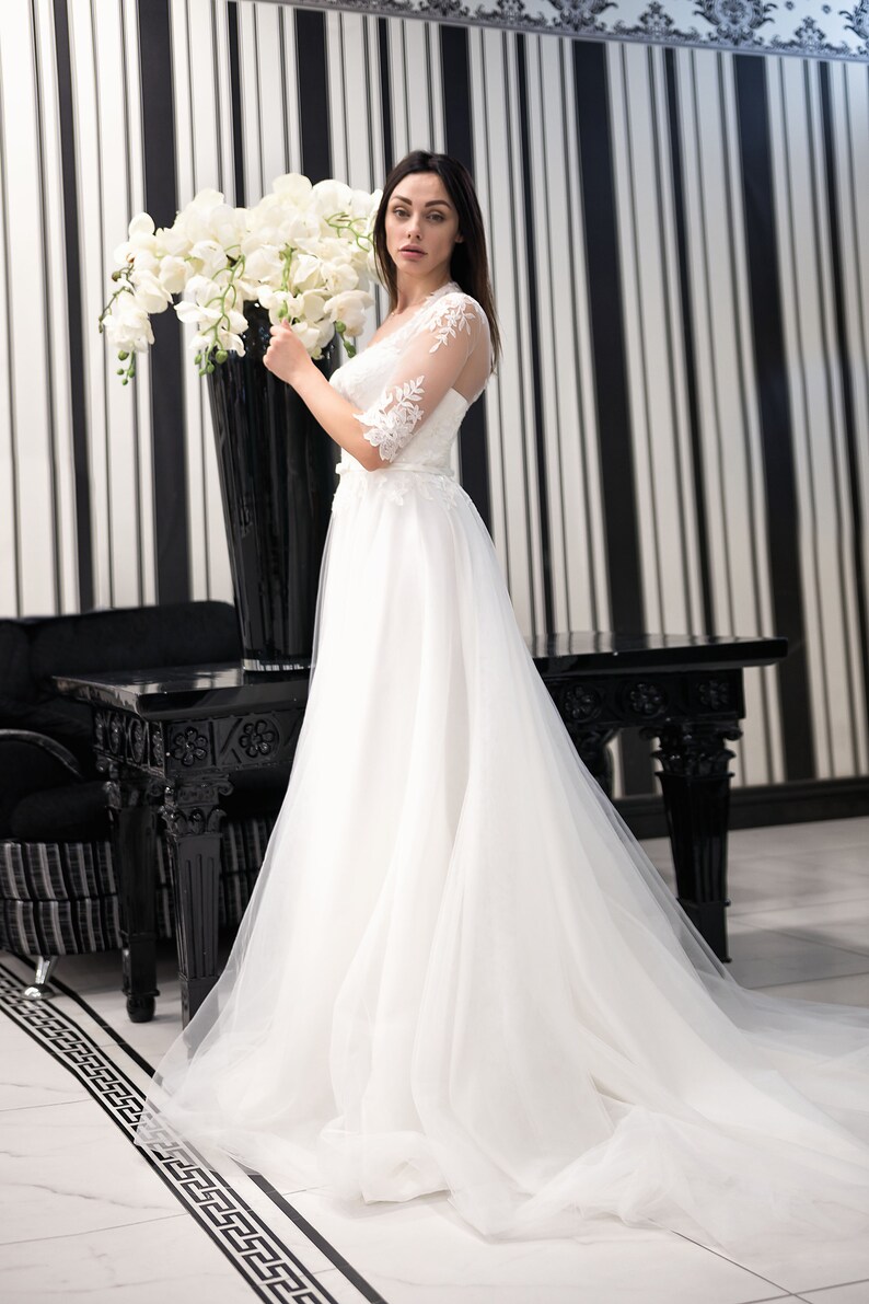 Cintura da sposa in pizzo bianco sporco, fascia per abito da