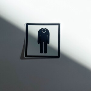 International Symbol for Depression sticker Depressed sticker Sad Guy sticker image 2