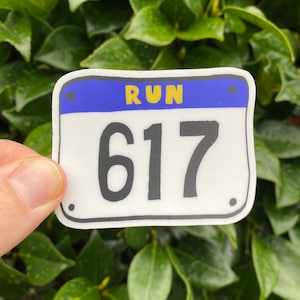 Boston Marathon Sticker | Boston Running Sticker | Run Boston sticker