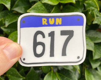 Boston Marathon Sticker | Boston Running Sticker | Run Boston sticker