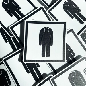 International Symbol for Depression sticker Depressed sticker Sad Guy sticker image 3