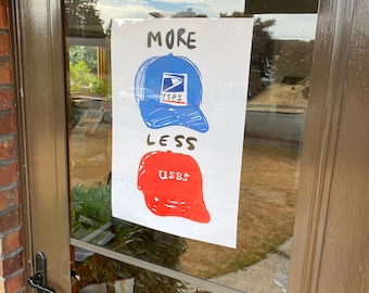 More USPS Less USBS Poster | Support Lettercarriers | Support the