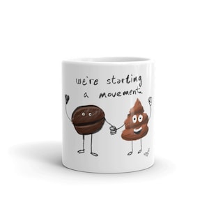 Poop Emoji Mug | Movement mug | Coffee Poop Mug **FREE SHIPPING**