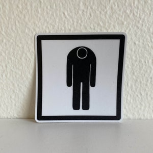 International Symbol for Depression sticker Depressed sticker Sad Guy sticker image 6