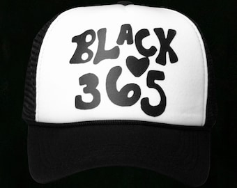 BLACK 365 trucker hat