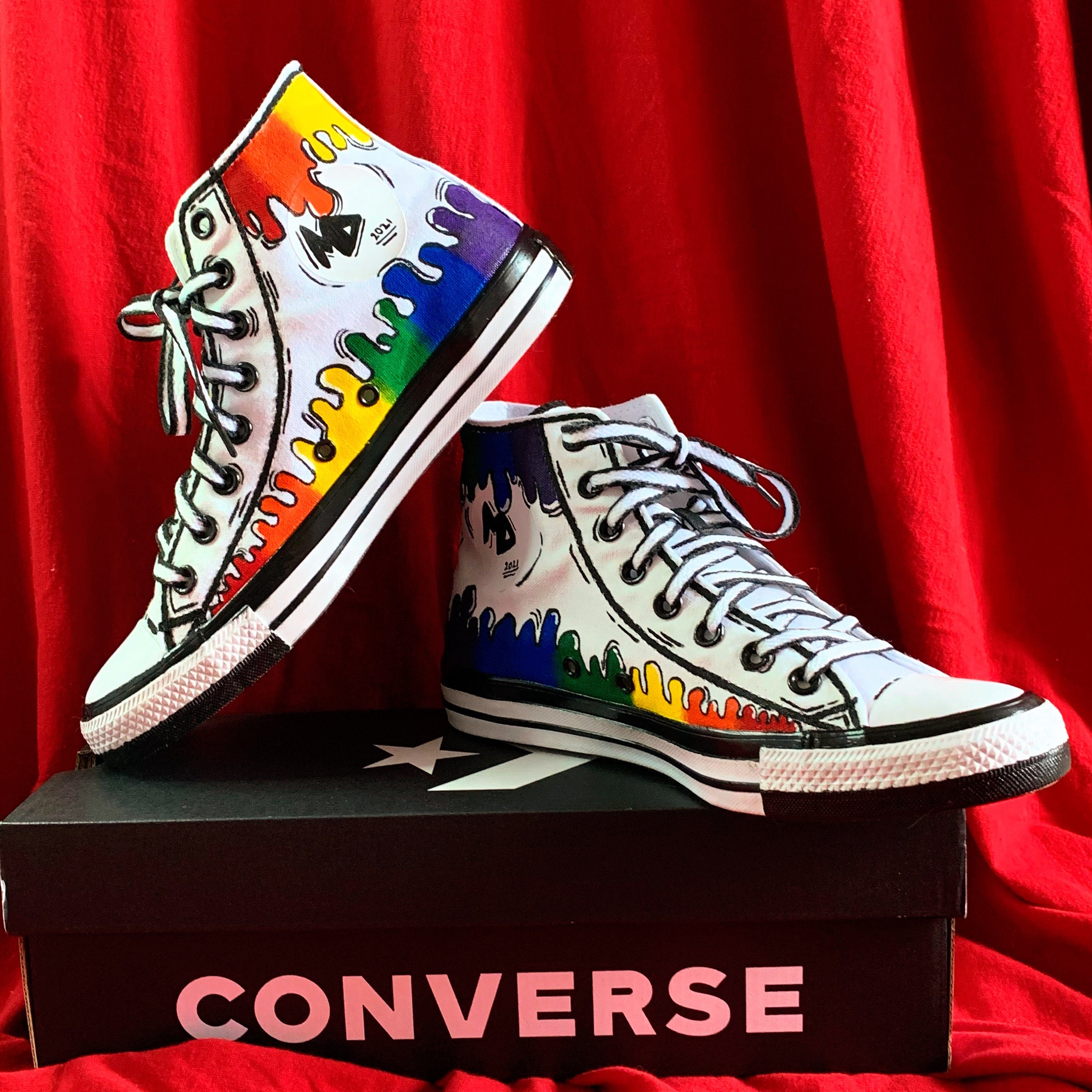 Graphic Cartoon Nar Custom Converse Shoes