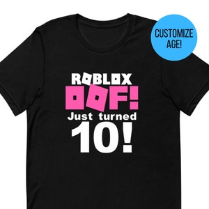 Roblox Personalized Gift Birthday Shirts Oof Etsy - i dont feel so oof roblox