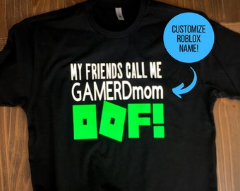 Personalized Gift Roblox Girls Birthday Shirts Oof Etsy - roblox shirt creator.com