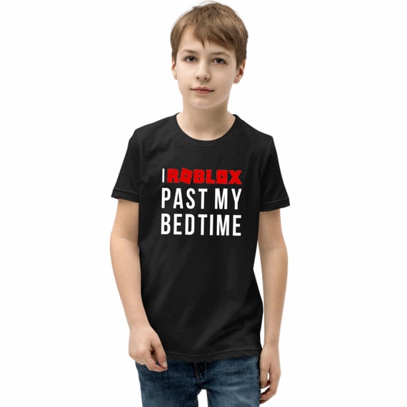 Roblox Roblox Birthday Shirt Roblox Party Past My Bedtime Etsy - roblox muscle man shirt